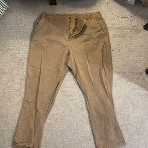 Old navy khaki elastic waist pants